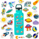 50Pcs Cartoon Space Planet Stickers Laptop Luggage Guitar Skateboard Decals FT