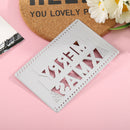 Cutting Dies Embossing Decorative Mold Letters Scrapbook Template (GG0313)