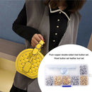 1 Box Double-sided Cap Rivets Round Craft Snap Fastener Press Button (03) A