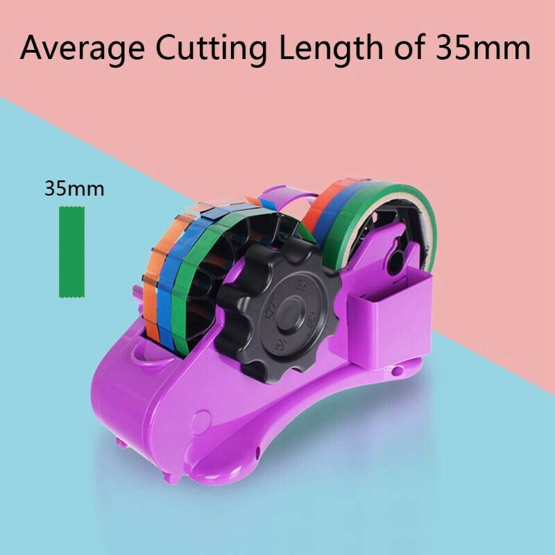 Semi-Automatic Tape Dispenser With 35Mm Fixed Length Tape Cutter Desktop Of K5K1