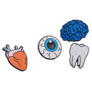 1 set Food alloy Pins Cute Brooch Set Pizza Hamburgers Hot Dogs Poached Egg D2C2