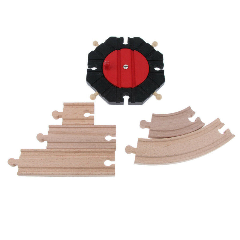 Wooden Trains Railway Set Compatible Accessories - Big Curved Rail