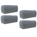 4pcs Stretchy Sofa Armrest Cover Armchair Slipcovers for Couch Arms Gray