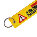If You My Bike Keychain Keyring Embroidery Luggage Chain Key Key A+ Tag U4R G2O9