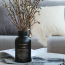 Nordic Black Glass Vases Hydroponics Plant Flower Home Decor for Artificial