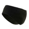 Outdoor Fleece Ponytail Headband Yoga Running Fitness Sweatband (Black) A#S