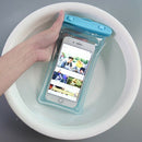 Hot spring swimming touch screen mobile phone waterproof bag (blue) D7S7