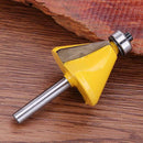 1/4" Edge Chamfer Forming Router Bit Milling Cutter Woodworking Tool