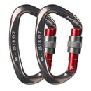 4x Lightweight Heavy Duty Self Lock Carabiner Locking Carabiners for Hiking