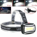 Durable Mini COB LED Headlamp Fishing Camping Headlight Head Lamp Torch