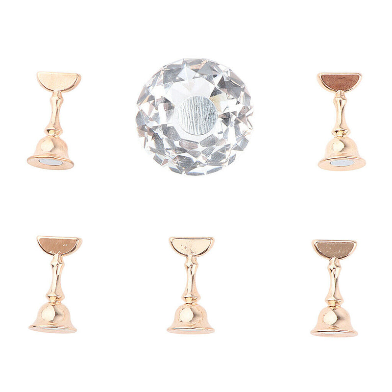 Magnetic Nail Tips Stand Holder Display Base for Salon DIY and Practice White