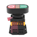 Double bit with light button APBB-22 & 25N one normally open a normally clo