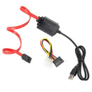 SATA/PATA/IDE Drive to USB 2.0 Adapter Converter Cable for 2.5/3.5 Hard Drive ME