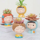 3pcs Lovely Flower Pot Planter Pot Flowers Planter Home Office Indoor Decor