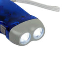 4x Hand Crank Flashlight High Lumen Handheld Flash Light with On/Off switch,