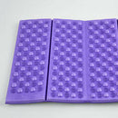 Outdoor Camping Mat Cushion Folding Portable Picnic Seat Pad (Purple Black)