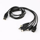 5 in1 USB Charger Charging Cable Cords for Nintendo NDSL / NDS NDSI XL 3DS