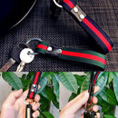 Men Fashion Leather Metal Car Keychain Keyring Purse Bag Key Chain Ring Keyfob