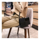 European Retro Fashion Square Bag Pu Leather Women's Designer Handbag Splic S7F9