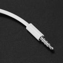 3.5mm Male to Male AUX Audio Cable white