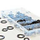 260Pcs Tooth Starlock Push on Locking Washers Speed Clips Fasteners Assortm