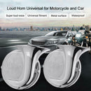 1Pair 12V 118dB Loud Dual Tone Electric Snail Air Horn Car Motorcycle Truck New