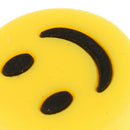 Lovely Face Silicone Tennis Vibration Dampeners, 12 Pieces, Yellow & White