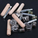 5 Sets Furniture Connector 0.55" Dia Cam Fittings Pre-inserted Nuts Dowels
