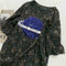 Summer Women Loose T-shirt Star Print Sequin Short-Sleeve TopsÃ¯Â¼Ë†Black) (XL) A#S