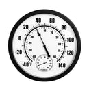 10 Inch Indoor Outdoor Weather Thermometer Hygrometer for Patio, Wall or De