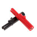 2x Full Protective Push Button Type Alligator Clips For Professional Multimeter