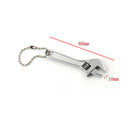 2.5" Mini Metal Adjustable Tool 66mm Wrench Spanner Key Chain Ring Keyring  Z
