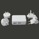 Portable AC 100-240V 4 USB Ports Wall AC Charger Adapter US/EU/AU/UK Plug  HDL