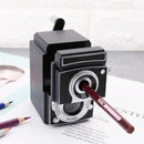 Retro Camera Style Pencil Sharpener Mechanical Manual Hand Cranking Stationery