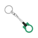 Auto Part Car Trailer Towing Round Hook Keychain Key Ring Green
