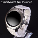 Luxury Ceramic Watch Wristband Strap Belt For 22mm Smart Bracelet White