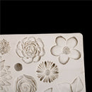 Flower Silicone mold fondant mold cake tools chocolate gumpaste mold ^