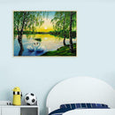 5D DIY Full Drill Diamond Painting Spring Swan Lake Cross Stitch Embroidery