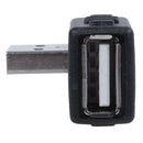 Black Side Right Angle USB A Female To A Male Adapter Connector Hubs