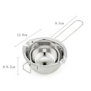 Stainless Steel Melt Pot Portable Chocolate Heating Bowl Kitchen Cook Tool