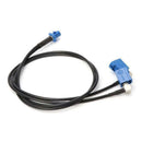 Fakra C Male Blue to 2x SMB Female RA Y Type Pigtail Combined Cable RG174 20"