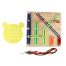 Wooden Geoboard And Lacing Board Set Kids Montessori Learning Toys