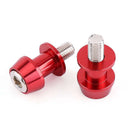 2Pcs M6 X1.5 Motorcycle Cnc Swing Arm Sliders Spools Stand Screw For Yamaha B7U7