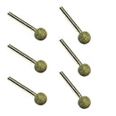 6x Round Head Diamond Mounted Points Grinding Bits 60mm Length 46 Grit 14/10mm