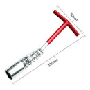 Universal Joint Spark Plug Socket Wrench Car Repair Spanner (Lengthen 21mm)