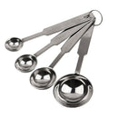 4pcs Measuring Spoon Cup Set Baking Coffee Tea Cooking Stainless Steel Utensil