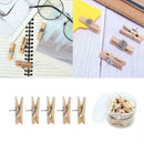 50* Favourde Push Pin with Wooden Clips Pushpins Tacks Board For Cork G0P8