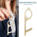 Door Opener Handle Key Keychain Press Elevator Hygiene No Touch Safety Tool