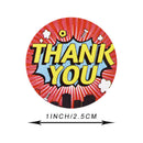 500pcs 6 Designs Flower Thank You Stickers kids Party Handmade LabelsSEAU