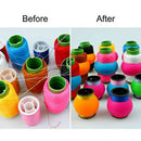 72 Pieces Sewing and Embroidery Bobbins,Bobbin Holder Clips Peels Thread Sp A6X3